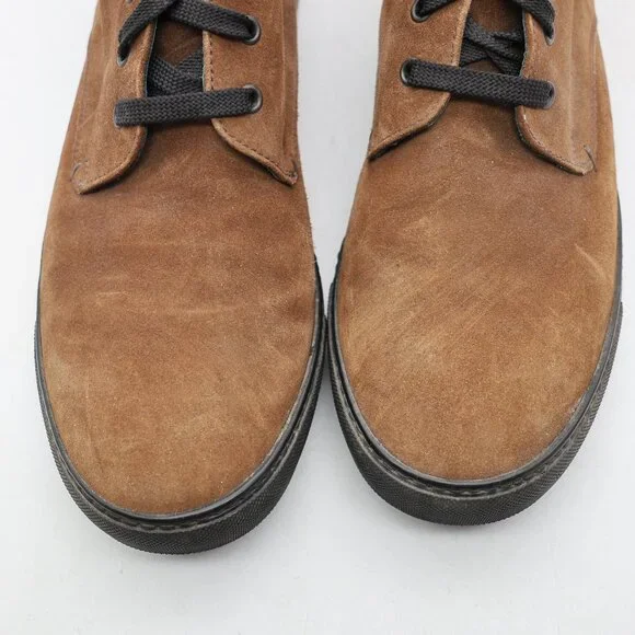 Harrys of London Mid Top Brown Suede Leather Men's EU 43.5 Casual Shoes Italy - Picture 11 of 11